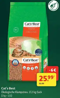 Fressnapf Cat's Best Ökologische Klumpstreu Angebot