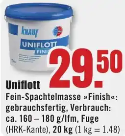 B1 Discount Baumarkt KNAUF Uniflott Angebot