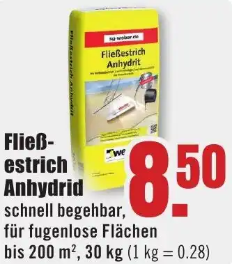 B1 Discount Baumarkt Fließestrich Anhydrid Angebot
