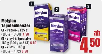 B1 Discount Baumarkt Metylan Tapetenkleister Angebot