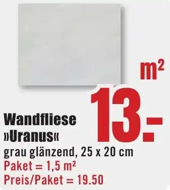 B1 Discount Baumarkt Wandfliese Uranus Angebot