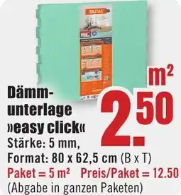 B1 Discount Baumarkt Dämmunterlage easy click Angebot