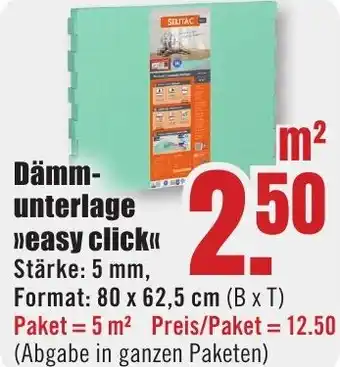 B1 Discount Baumarkt Dämmunterlage easy click Angebot