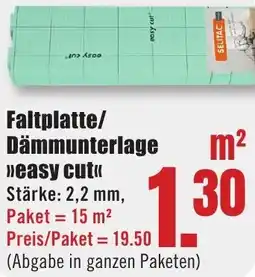 B1 Discount Baumarkt Faltplatte/ Dämmunterlage easy cut Angebot