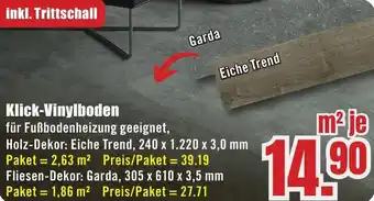 B1 Discount Baumarkt Klick-Vinylboden Angebot
