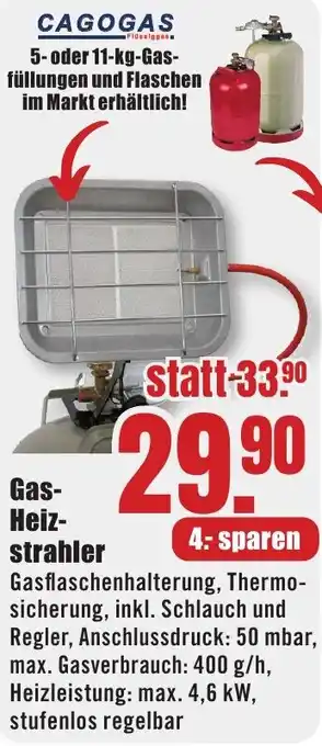 B1 Discount Baumarkt Gas Heizstrahler Angebot