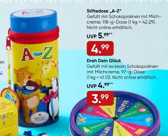 Galeria CONFISERIE HEIDEL Stiftedose,,A-Z" Angebot