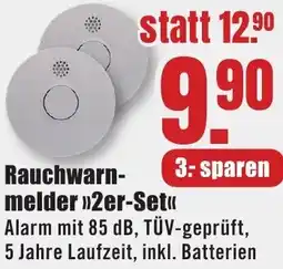B1 Discount Baumarkt Rauchwarnmelder 2er-Set Angebot