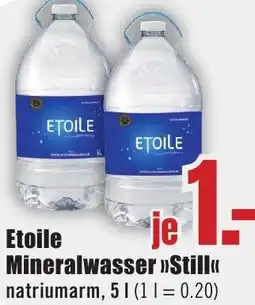 B1 Discount Baumarkt Etoile Mineralwasser Still Angebot