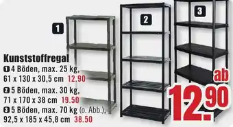 B1 Discount Baumarkt Kunststoffregal Angebot