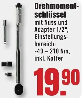 B1 Discount Baumarkt Drehmomentschlüssel Angebot