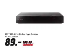 MediaMarkt Sony bdp-s1700 blu-ray player schwarz Angebot