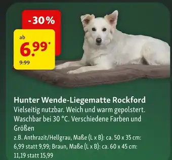 Fressnapf Hunter wende-liegematte rockford anthrazit/hellgrau Angebot