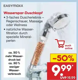 Netto Marken-Discount Easymaxx wasserspar-duschkopf Angebot