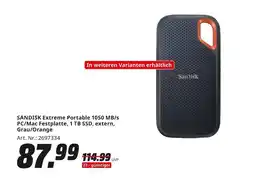 MediaMarkt Sandisk extreme portable 1050 mb/s pc/mac festplatte Angebot