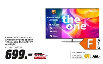 MediaMarkt Philips 55pus9000 qled ambilight tv Angebot