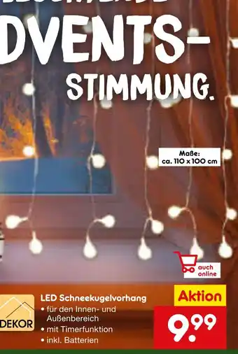 Netto Marken-Discount Led schneekugelvorhang Angebot
