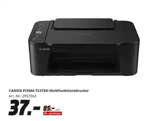 MediaMarkt Canon pixma ts3750i multifunktionsdrucker Angebot