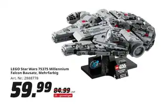 MediaMarkt Lego star wars 75375 millennium falcon bausatz Angebot