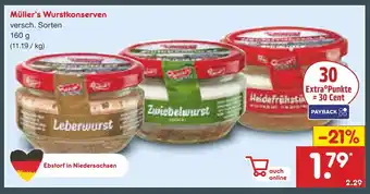 Netto Marken-Discount Müller leberwurst Angebot