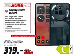 MediaMarkt Nothing phone (3a) pro 256 gb schwarz dual sim Angebot