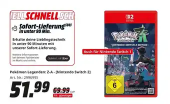 MediaMarkt Pokémon legenden: z-a - [nintendo switch 2] Angebot