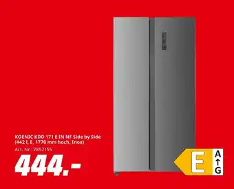MediaMarkt Koenic kdd 171 e in nf side by side Angebot