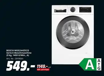 MediaMarkt Bosch wgg244zeco serie 6 waschmaschine Angebot