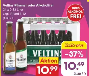Netto Marken-Discount Veltins pilsener oder alkoholfrei Angebot