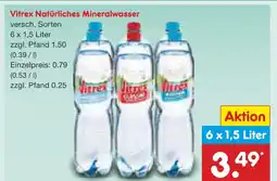Netto Marken-Discount Vitrex natürliches mineralwasser Angebot