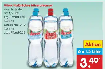 Netto Marken-Discount Vitrex natürliches mineralwasser Angebot