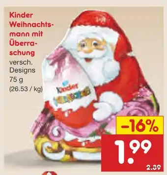 Netto Marken-Discount Kinder weihnachtsmann mit überraschung Angebot