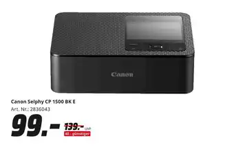 MediaMarkt Canon selphy cp 1500 bk e Angebot