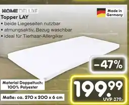 Netto Marken-Discount Home deluxe topper lay Angebot