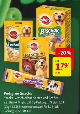 Fressnapf Pedigree biscrok original snacks Angebot
