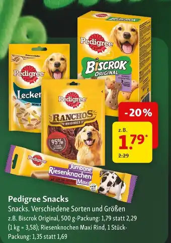 Fressnapf Pedigree biscrok original snacks Angebot