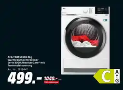 MediaMarkt Aeg tr8t60685 8kg wärmepumpentrockner serie 8000 absolutecare Angebot