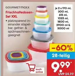 Netto Marken-Discount Gourmetmaxx frischhaltedosen-set xxl Angebot