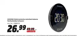 MediaMarkt Ooono elektronische solarbetriebene parkscheibe schwarz Angebot