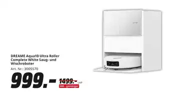 MediaMarkt Dreame aqua10 ultra roller complete white saug- und wischroboter Angebot