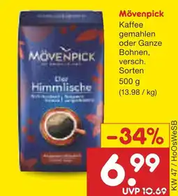 Netto Marken-Discount Mövenpick kaffee gemahlen Angebot