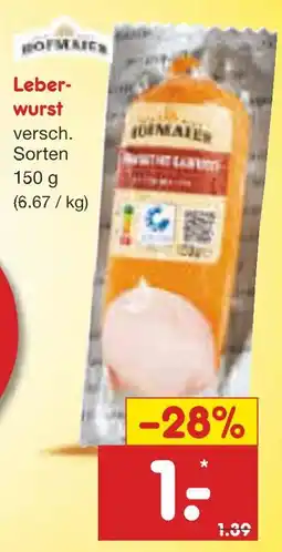 Netto Marken-Discount Rügenwalder leberwurst Angebot