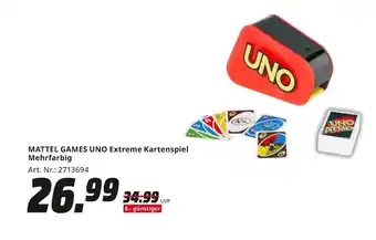 MediaMarkt Mattel games uno extreme kartenspiel Angebot