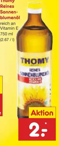 Netto Marken-Discount Thomy reines sonnenblumenöl Angebot