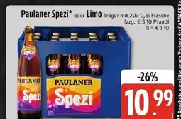 Edeka Paulaner spezi oder limo Angebot