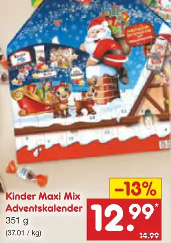 Netto Marken-Discount Kinder maxi mix adventskalender Angebot