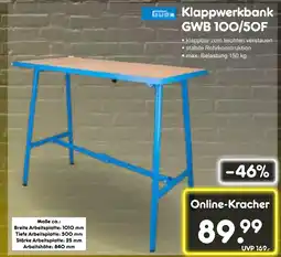 Netto Marken-Discount Güde klappwerkbank gwb 100/50f Angebot