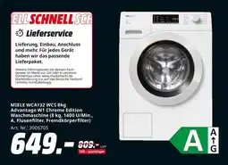 MediaMarkt Miele wca132 wcs 8kg advantage w1 chrome edition waschmaschine Angebot