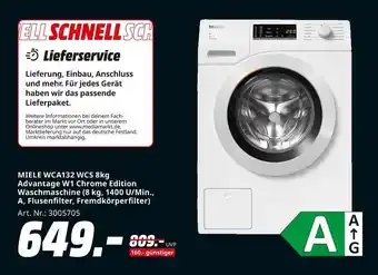 MediaMarkt Miele wca132 wcs 8kg advantage w1 chrome edition waschmaschine Angebot
