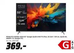 MediaMarkt Peaq ptv 55gqu-5024 google qled uhd tv Angebot